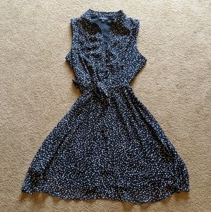 B&W Polka Dot dress sz 16